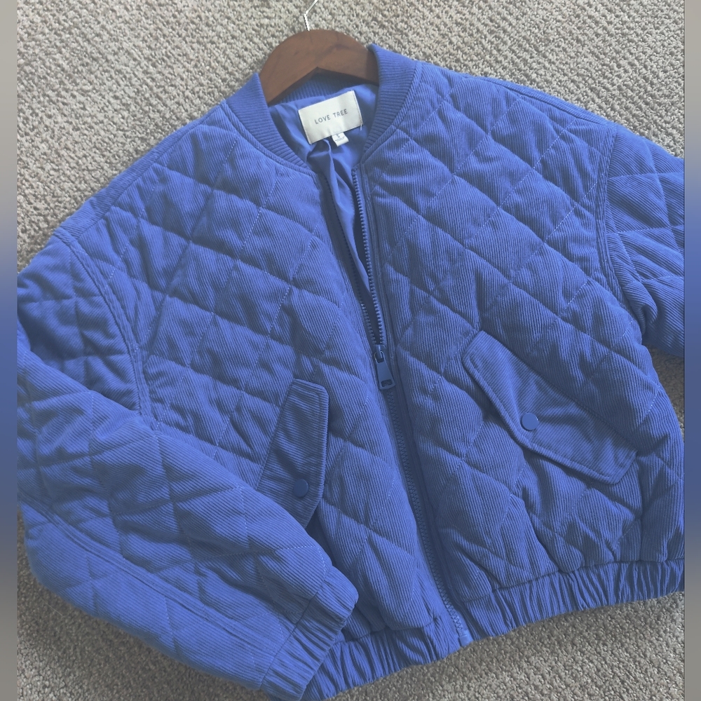Love Tree Quilted Jacket - Size S